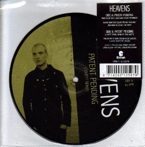 Heavens Patent Pending 7" bildevinyl brukt Ltd