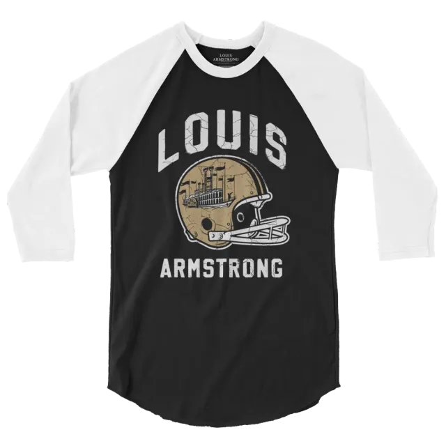 Verve Louis Armstrong Football Raglan t-skjorte S–XXL