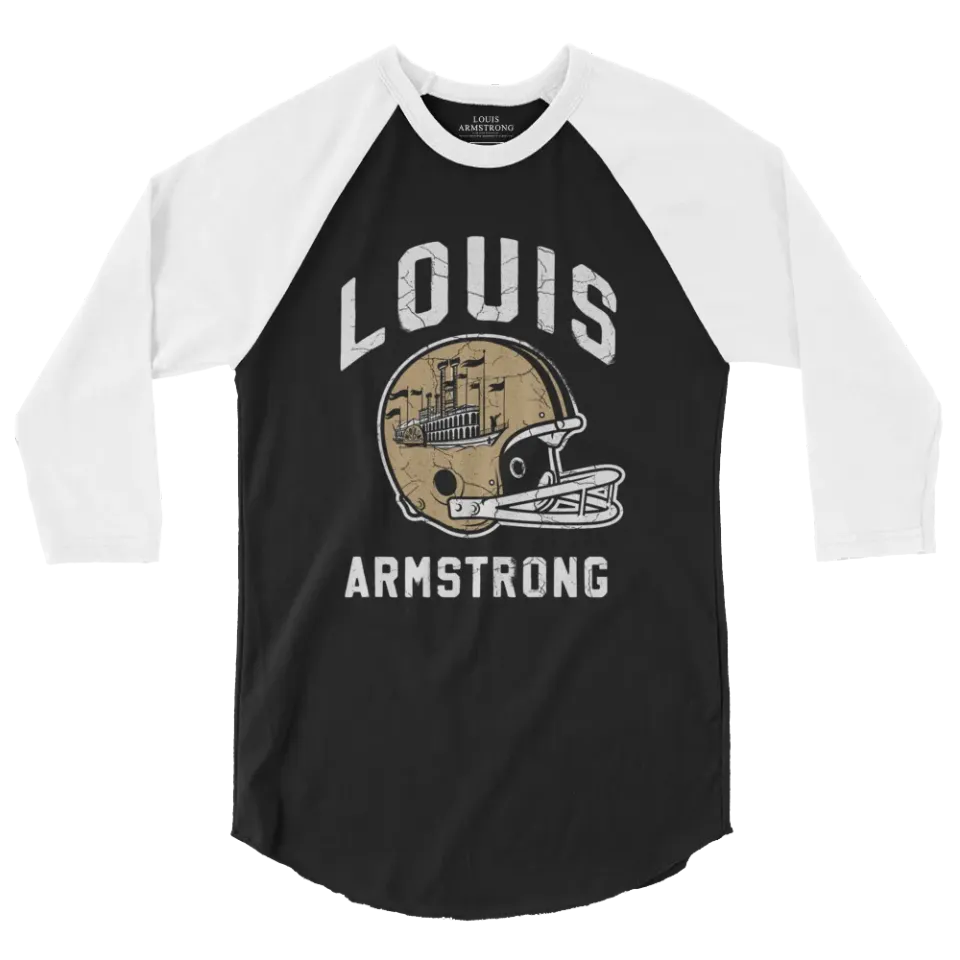 Verve Louis Armstrong Football Raglan t-skjorte S–XXL