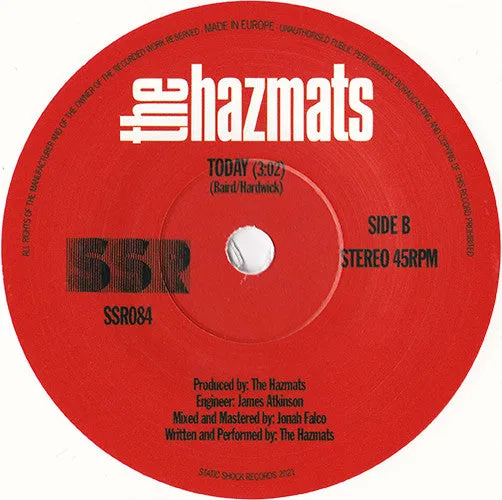 The Hazmats Empty Rooms 7" hvit vinyl singel