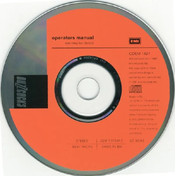 Buzzcocks Operators Manual CD brukt best of punk