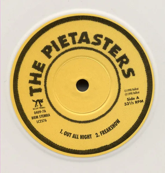 The Pietasters Out All Night 7" vinylplate hvit brukt