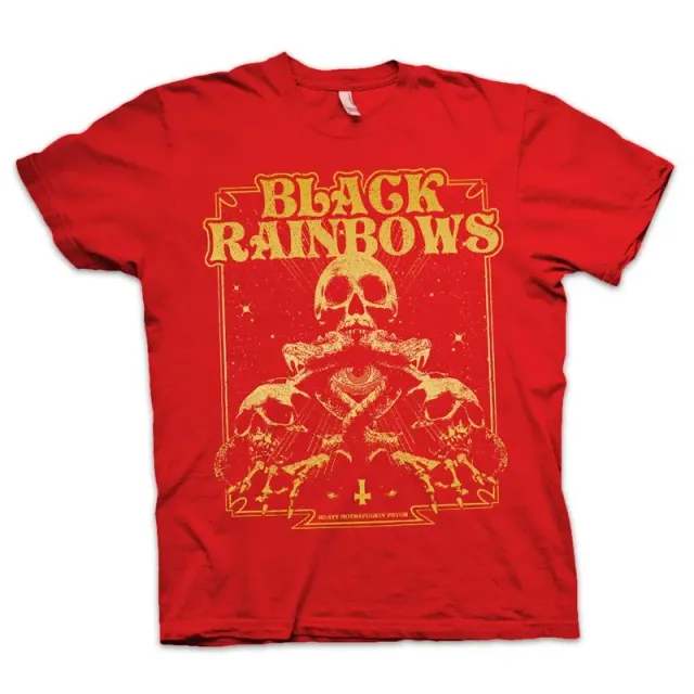 Heavy Psych Sounds Black Rainbows #08 t-skjorte rød
