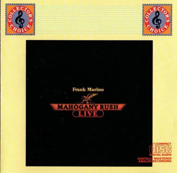 Frank Marino Mahogany Rush Live CD brukt album