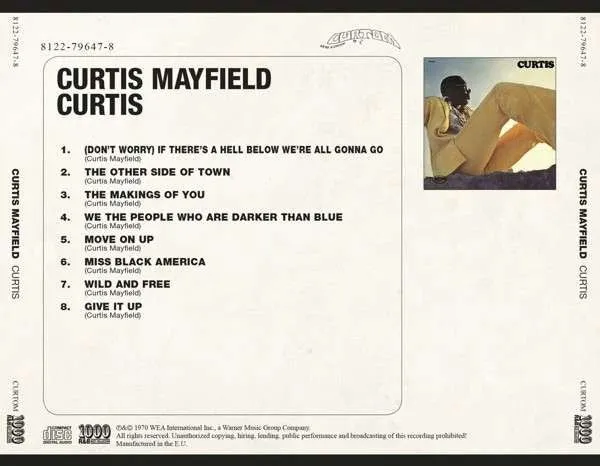 Curtis Mayfield Curtis CD brukt remaster obi 2014