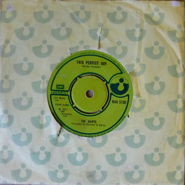 The Saints This Perfect Day 7" vinylsingel brukt VG+ punk
