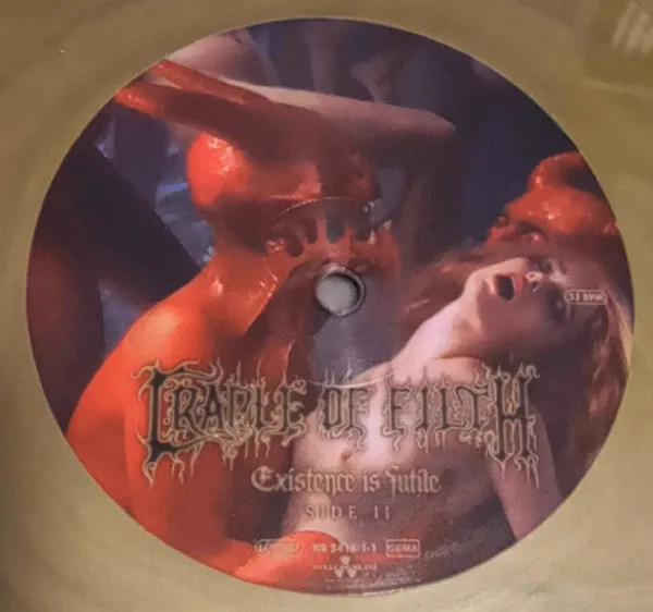 Cradle Of Filth Existence Is Futile 2xLP gullvinyl boks brukt