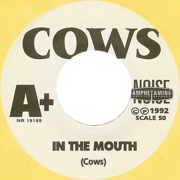 Cows Plowed / In The Mouth 7" gul vinyl brukt