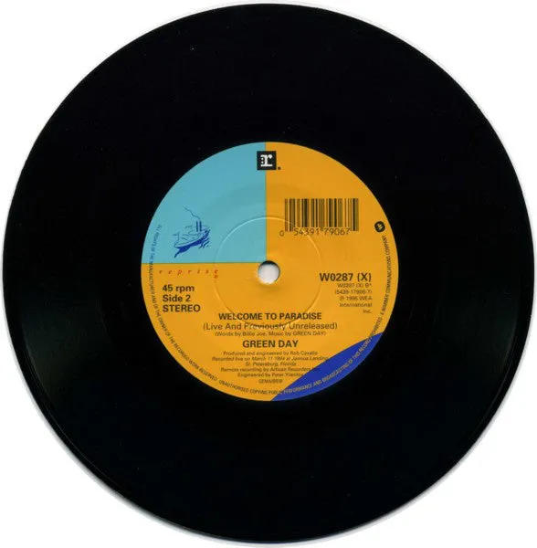 Green Day Longview 7" singel brukt punk