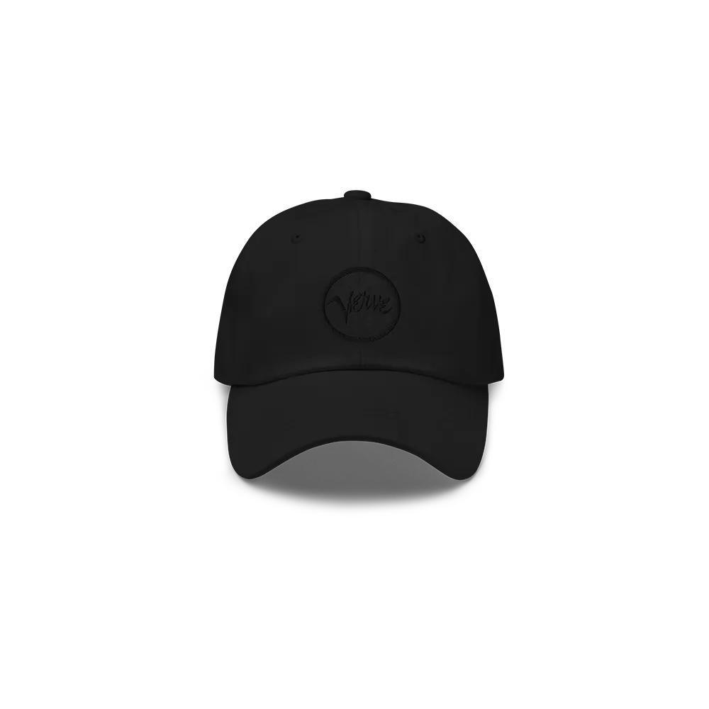 Verve Black on Black logo dad caps svart
