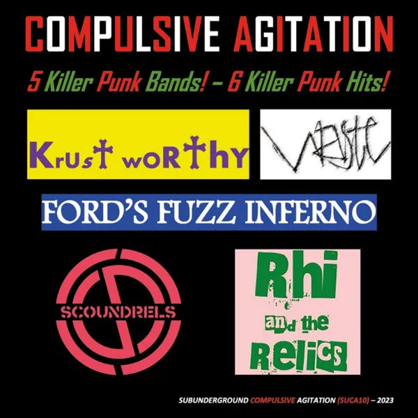 Various Compulsive Agitation EP 7" vinyl brukt crust