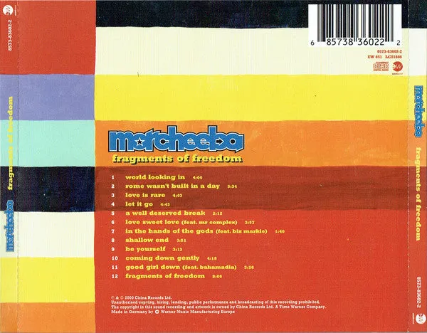 Morcheeba Fragments Of Freedom CD brukt trip-hop