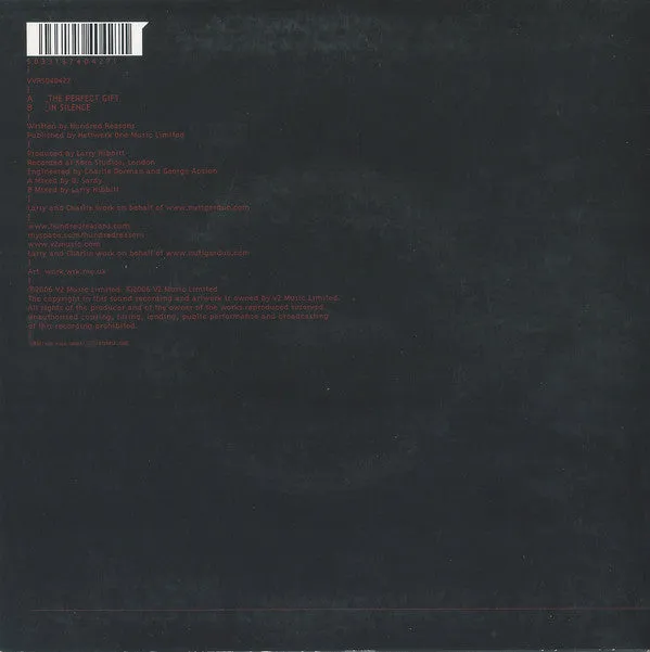 Hundred Reasons The Perfect Gift 7" vinyl brukt emo