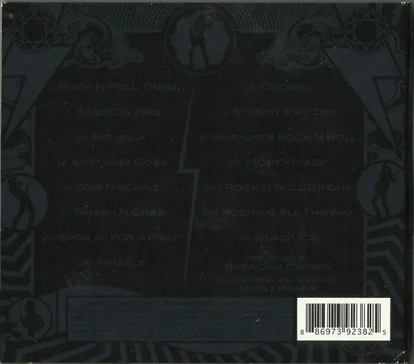 AC/DC Black Ice CD digipak gul logo