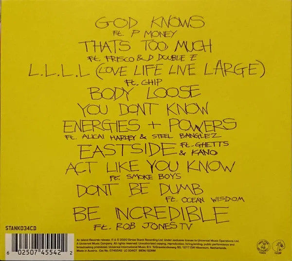 Dizzee Rascal E3 AF CD album brukt digipak
