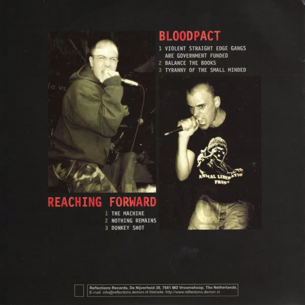 Bloodpact Reaching Forward Split 7" vinyl brukt