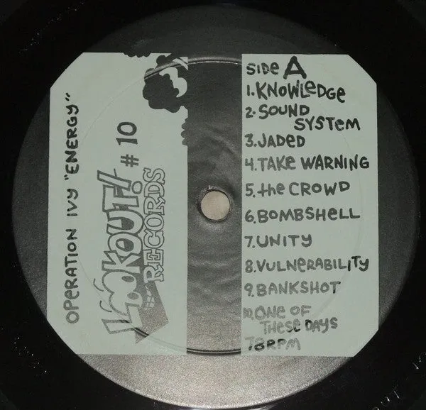 Operation Ivy Energy LP reissue brukt ska-punk