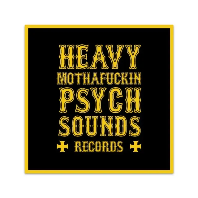 Heavy Psych Sounds #13 patch svart gul stoffmerke