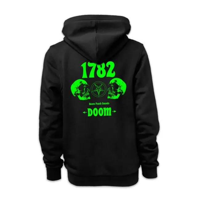 Heavy Psych Sounds 1782 #04 zip-hoodie svart fleece