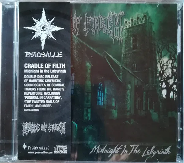 Cradle Of Filth Midnight In The Labyrinth 2xCD brukt orkestral