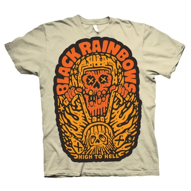 Black Rainbows #15 t-skjorte natural bomull