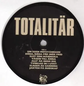 Totalitär Sin Egen Motståndare LP brukt hvit vinyl