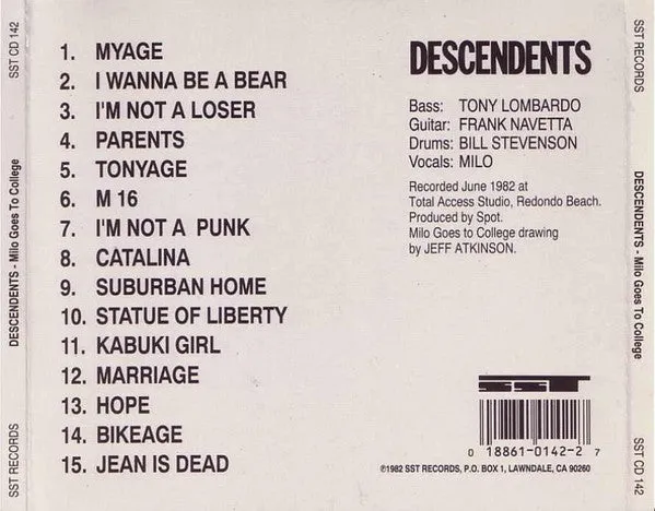 Descendents Milo Goes To College CD brukt punk