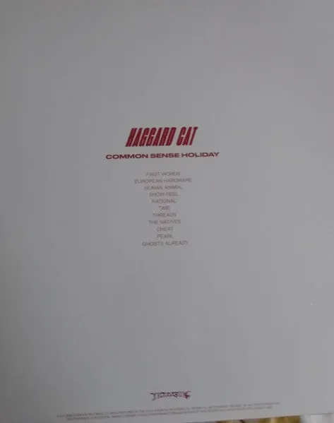 Haggard Cat Common Sense Holiday LP vinylplate rød Ltd brukt