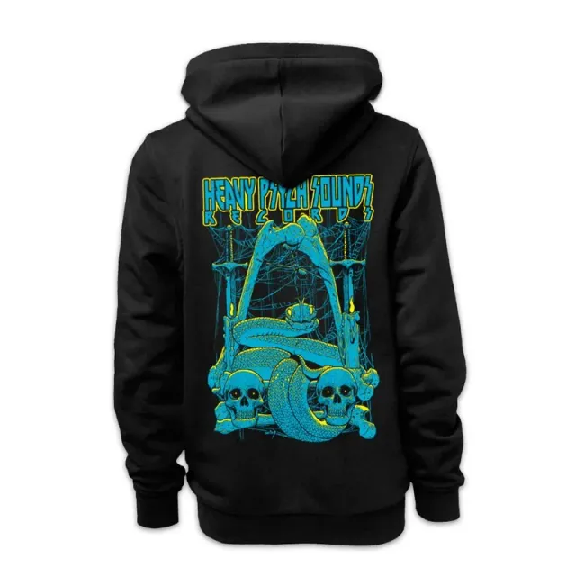 Heavy Psych Sounds #25 svart zip hoodie merch