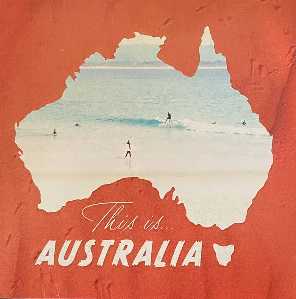 Various This Is Australia 7" brukt rød vinyl hardcore