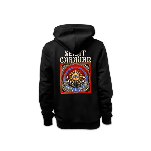 Spirit Caravan #01 zip-hoodie svart