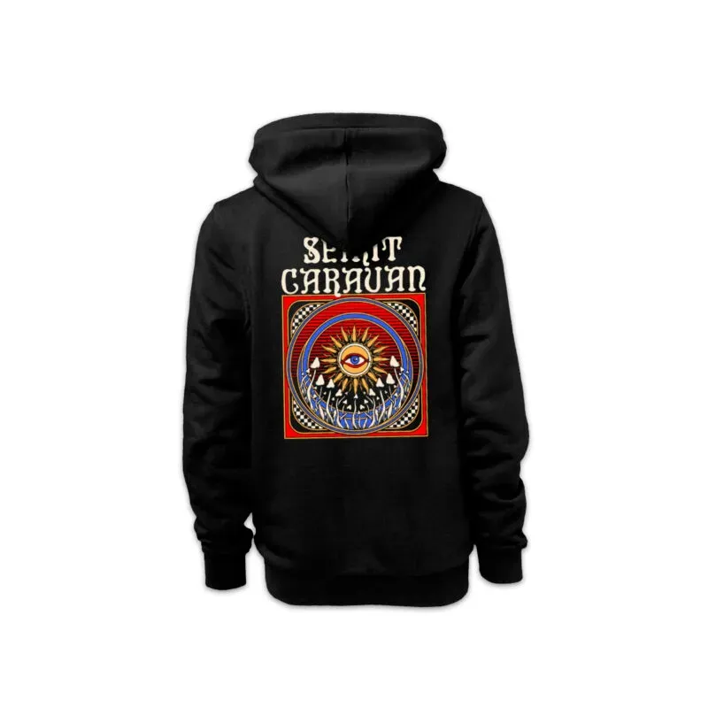 Spirit Caravan #01 zip-hoodie svart
