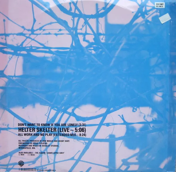 Hüsker Dü Don't Want To Know If You Are Lonely 12" brukt