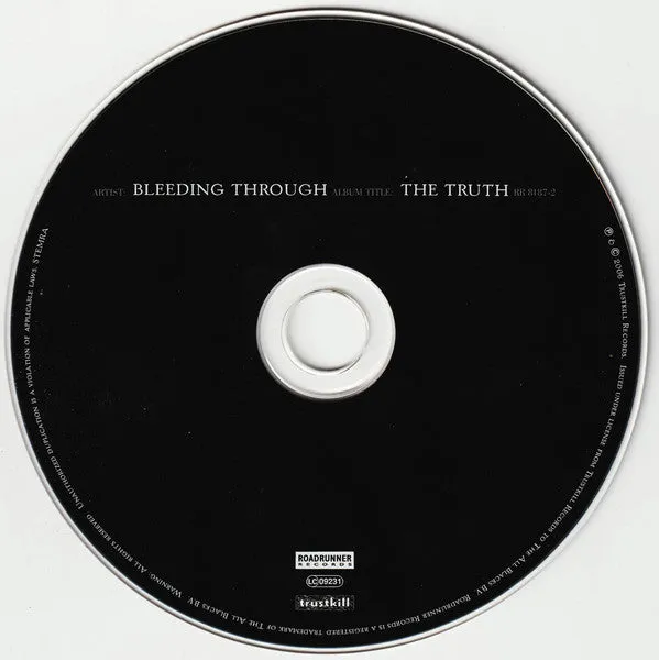 Bleeding Through The Truth RR 8187-2 CD brukt metalcore