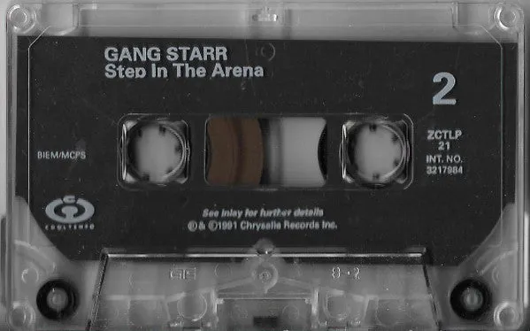 Gang Starr Step In The Arena kassett UK 1991 brukt