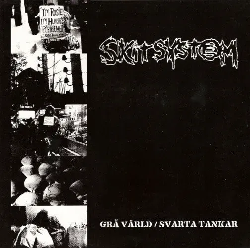 Skitsystem Grå Värld / Svarta Tankar vinyl LP brukt gatefold