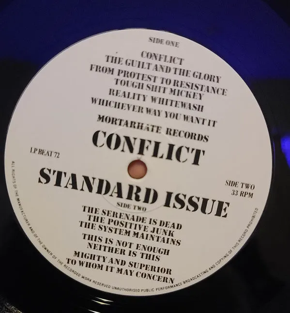 Conflict Standard Issue 82-87 LP brukt punk samling