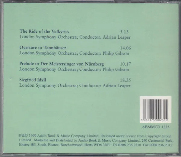 Wagner London Symphony Orchestra Wagner CD brukt romantisk