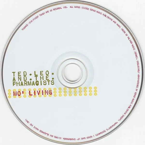 Ted Leo Mo Living CD brukt indie EP promo
