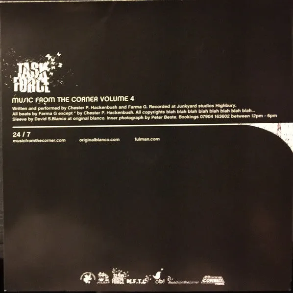 Task Force Music From The Corner Vol 4 CD brukt
