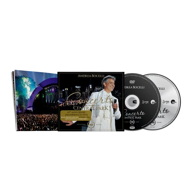 Verve Andrea Bocelli Concerto Central Park CD DVD fan