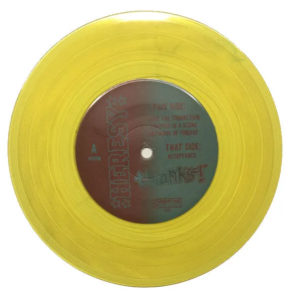 Heresy Thanks! HER 1 brukt 7" EP gul vinyl