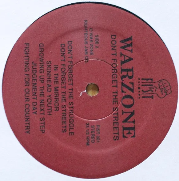 Warzone Don't Forget The Struggle LP vinyl re brukt