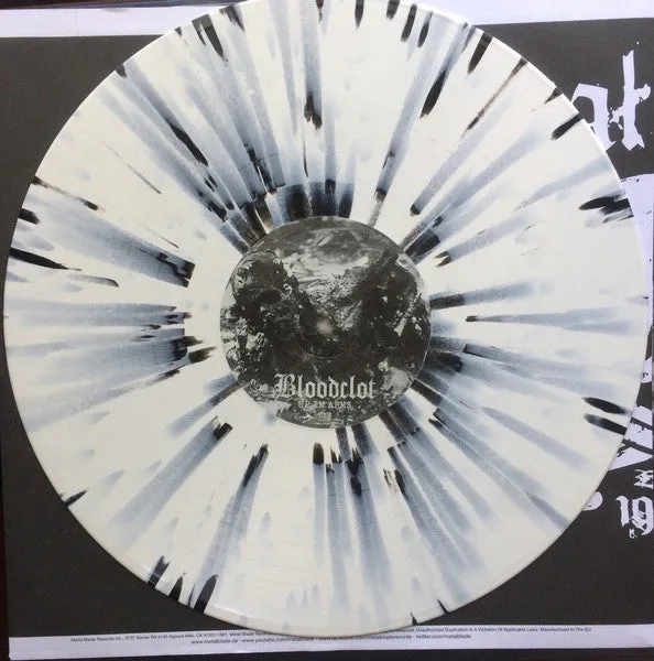 Bloodclot Up In Arms LP hvit splattervinyl brukt hardcore