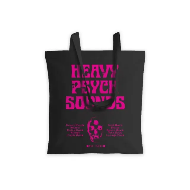 Heavy Psych Sounds #01 Tote Bag Svart Lilla