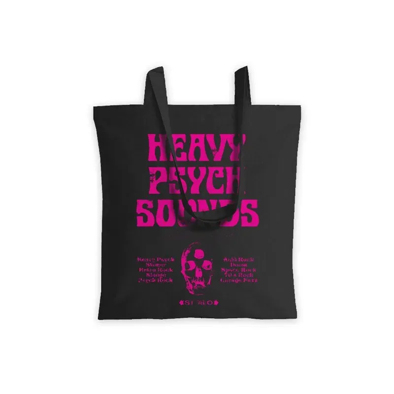 Heavy Psych Sounds #01 Tote Bag Svart Lilla