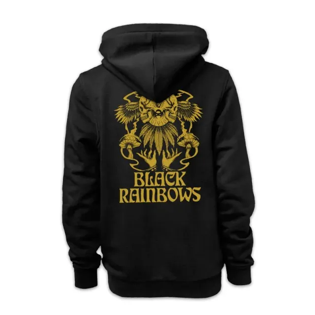 Black Rainbows #25 hettegenser svart glidelås