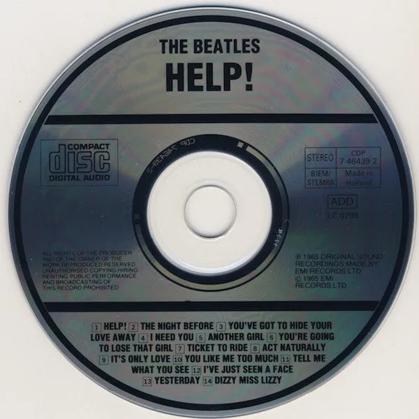 The Beatles Help! CD album brukt Holland-press