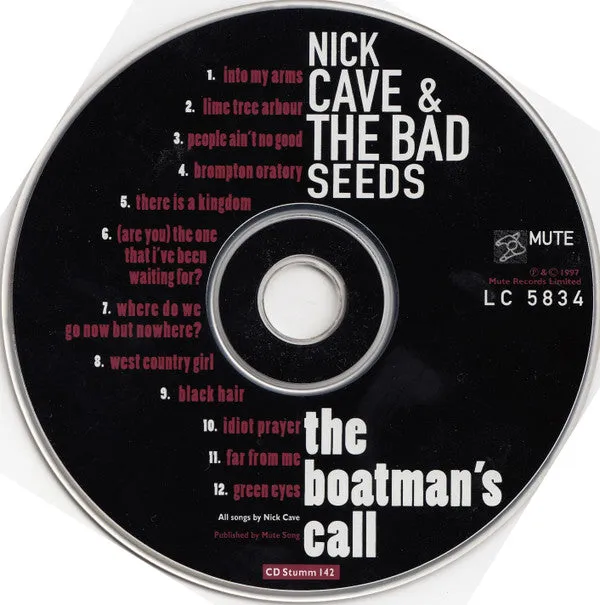 Nick Cave Boatman's Call CD brukt piano indie 1997