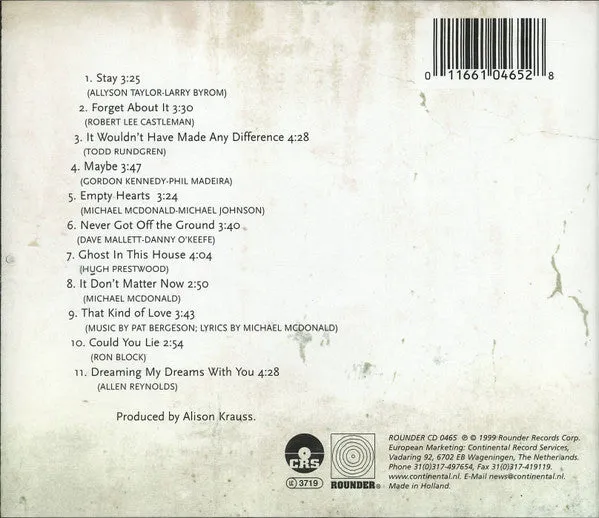 Alison Krauss Forget About It CD brukt country